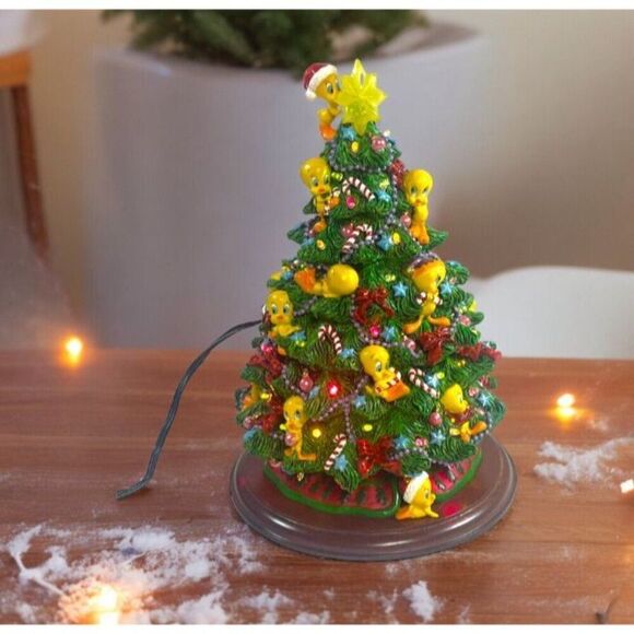 Danbury Mint "The Tweety Christmas Tree" w/ Power Cord - Tested Working 9” RARE - Picture 1 of 16